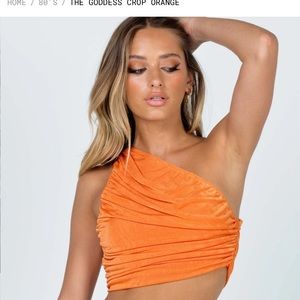 Princess Polly Goddess Crop Orange
